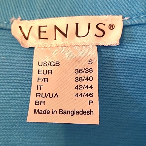 VENUS - Aqua Blue Jean Jacket - NWOT - Set - Picture 4 of 4